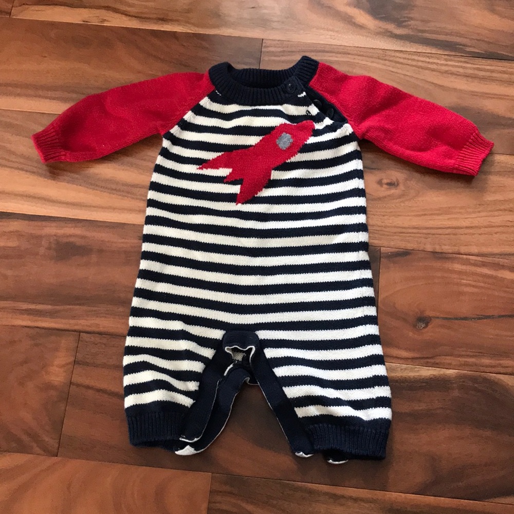 Knitted Spaceship Romper